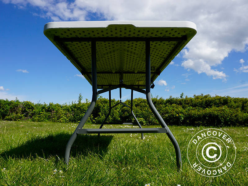 Sklopivi Stol 180x74x74cm Svijetlo Siva (10 kom)