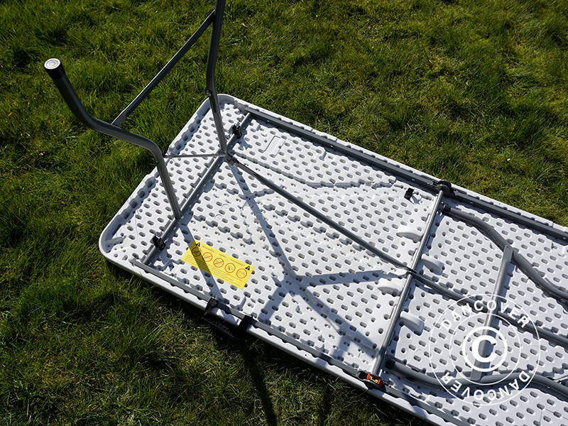 Sklopivi Stol 180x74x74cm Svijetlo Siva (10 kom)