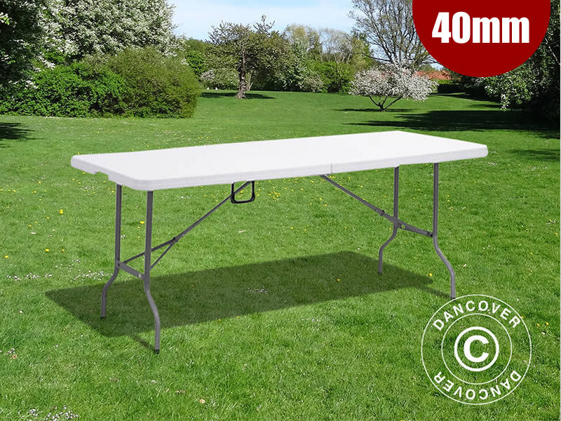 Mesa plegable 180x74x74cm, Gris claro (25 piezas)