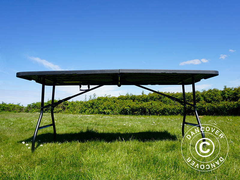 Folding Table 180x74x74 cm, Black (25 pcs.)