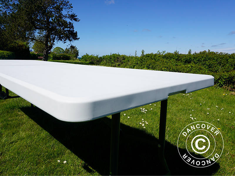 Folding Table 240x76x74 cm, Light Grey (1 pc.)