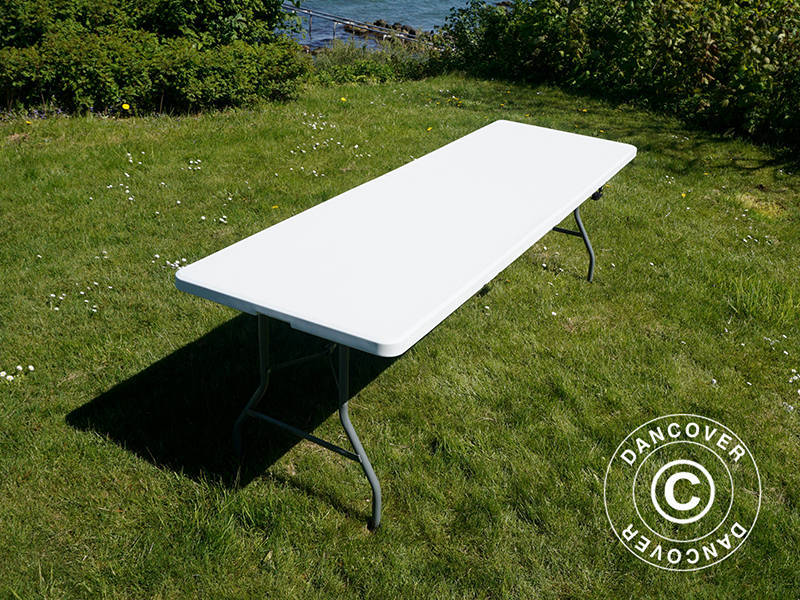 Folding Table 240x76x74 cm, Light Grey (25 pcs.)