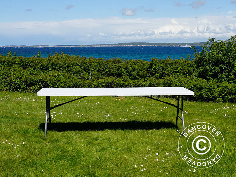 Folding Table 240x76x74 cm, Light Grey (25 pcs.)