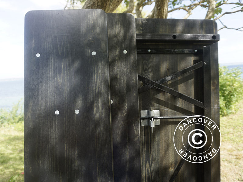 Biertisch-Set PRO 220x60x78cm, Schwarz