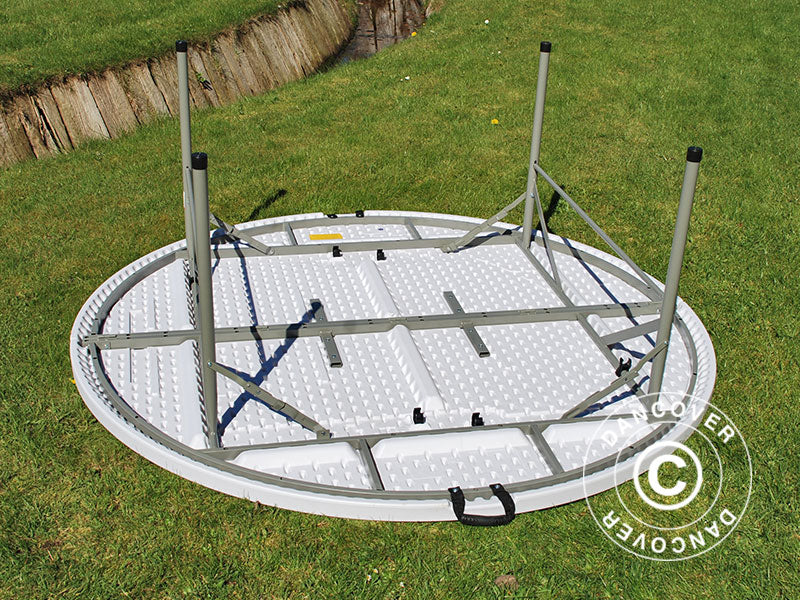 Apvalus sulankstomas stalas PRO Ø183cm, Šviesiai pilkas (1 vnt.)