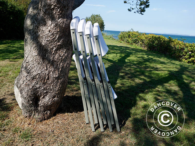 Sklopiva stolica 48x43x89cm, Siva/Svijetlo Siva, 24 Kom