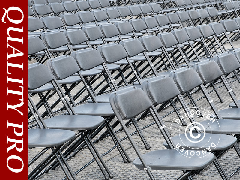 Sedie Pieghevoli 44x44x80cm, Nero, 24 pz.