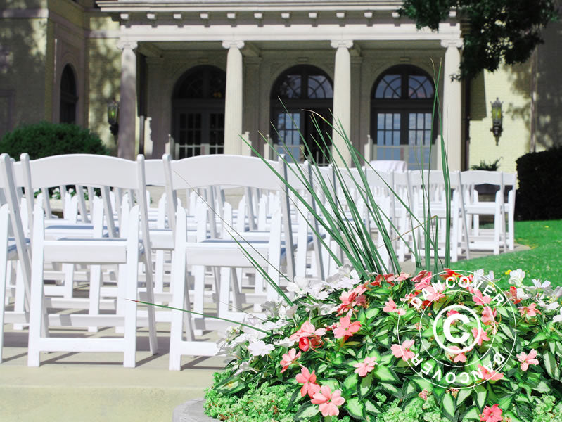 Padded Folding Chairs 44x46x77 cm, White, 8 pcs.