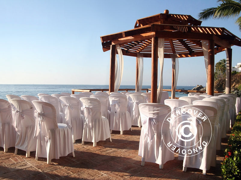 Chair cover for 44x44x80 cm chair, White