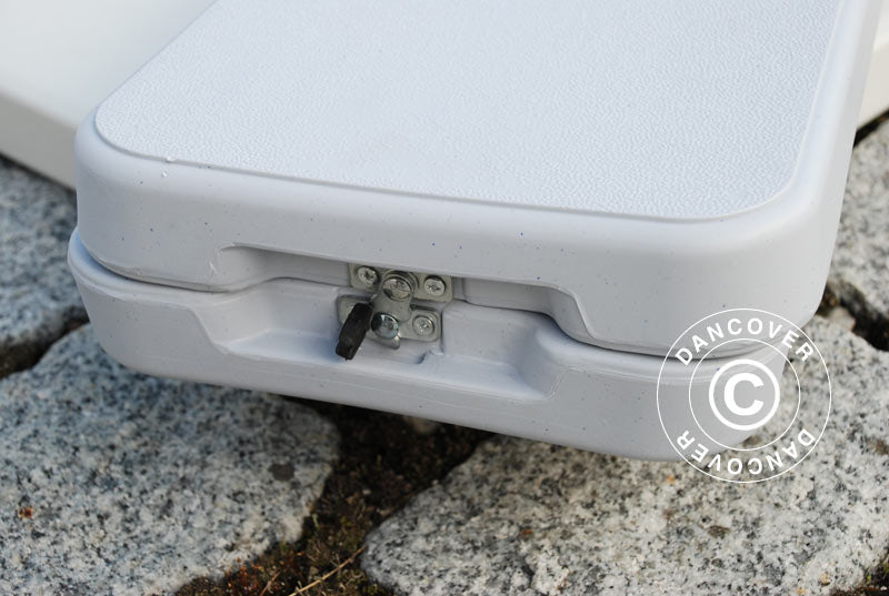 Party paket 1 Sklopivi stolovi (180cm) + 2 sklopive klupe (183cm), Svijetlo Siva