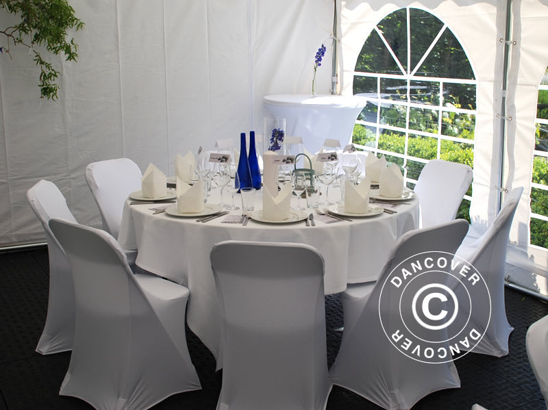 Stretch Stuhlüberzug 44x44x80cm, Weiß (1 stck.)