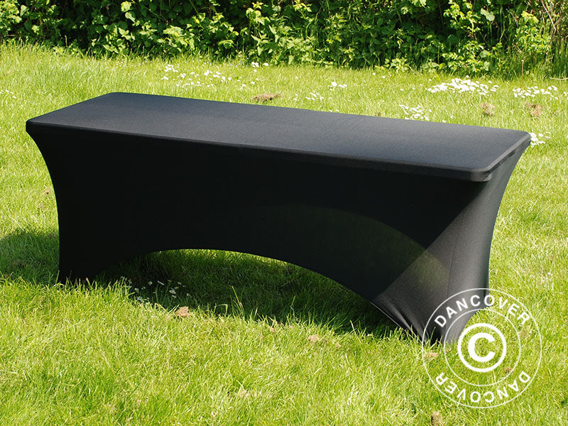 Stretch table cover 183x75x74 cm, Black