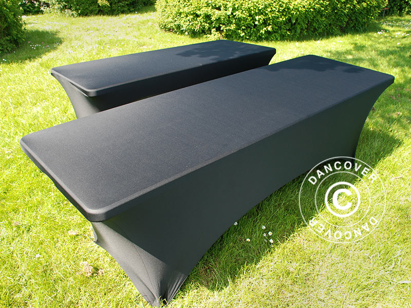 Stretch table Cover 244x75x74 cm, Black