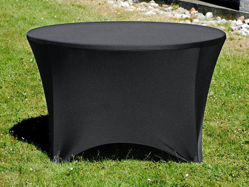 Copri-tavolo elasticizzato Ø116x74cm, Nero