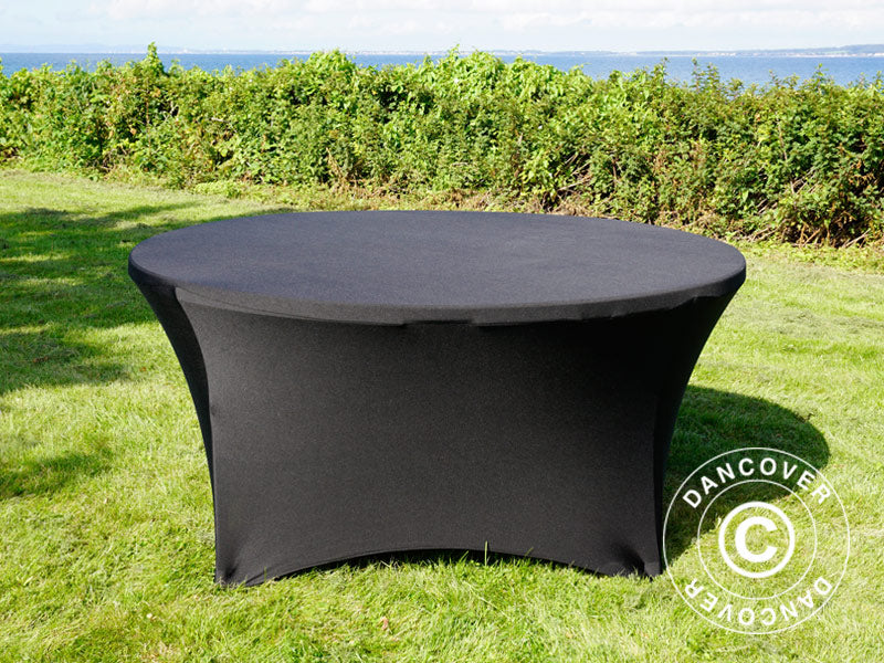 Nappe de table extensible Ø152x74cm, Noir