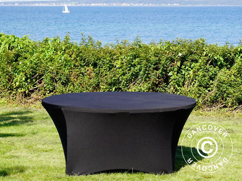 Nappe de table extensible Ø152x74cm, Noir