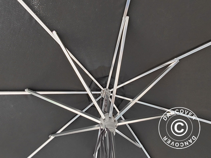 Parasol Bermuda, Ø3,5m, Noir