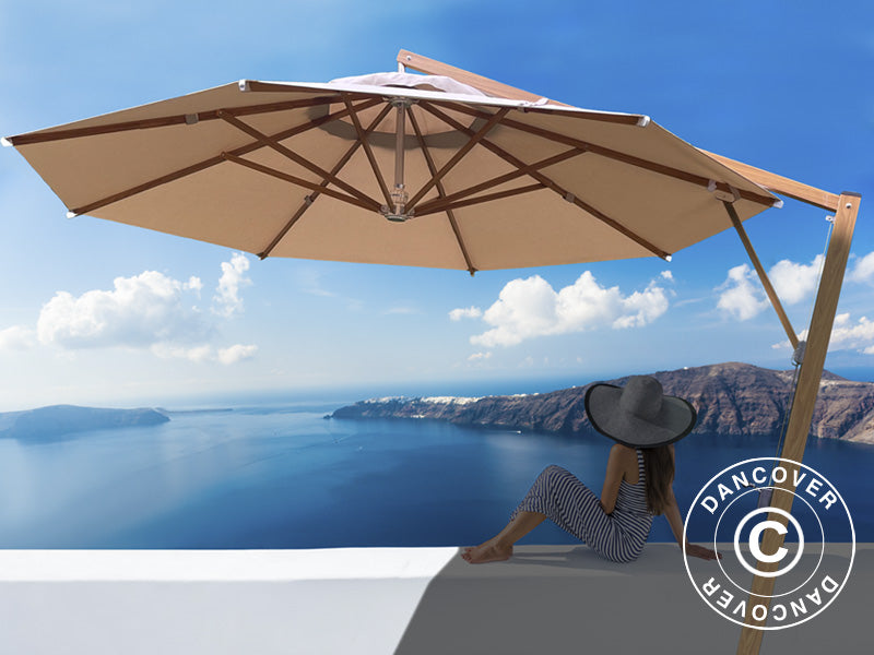 Parasol voladiza Bahamas, Ø4m, Arena