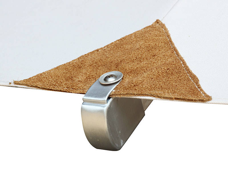 Parasol en porte à faux Havana, 3,5x3,5m, Sable