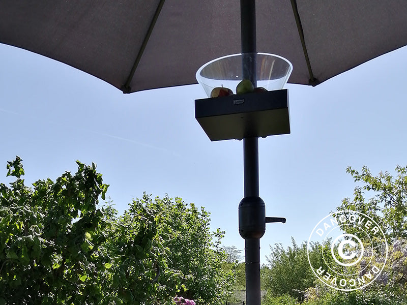 Laud päikesevarjule, 25x25cm, Must, 1 tk.