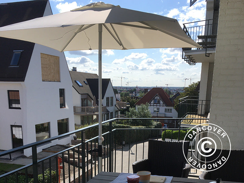 Päikesevarju klamber rõdupiirdele paigaldamiseks, Must