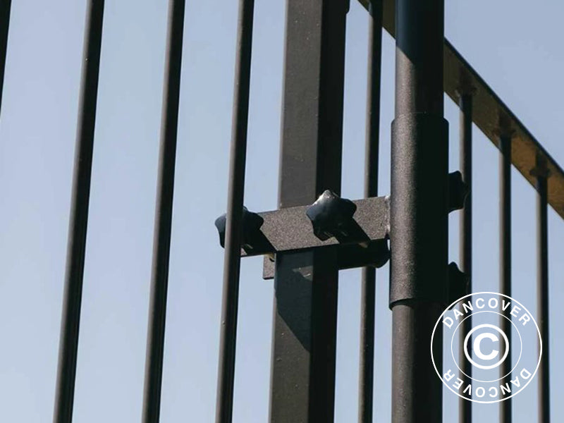 Vertikaalne päikesevarju klamber rõdupiirdele paigaldamiseks, Must