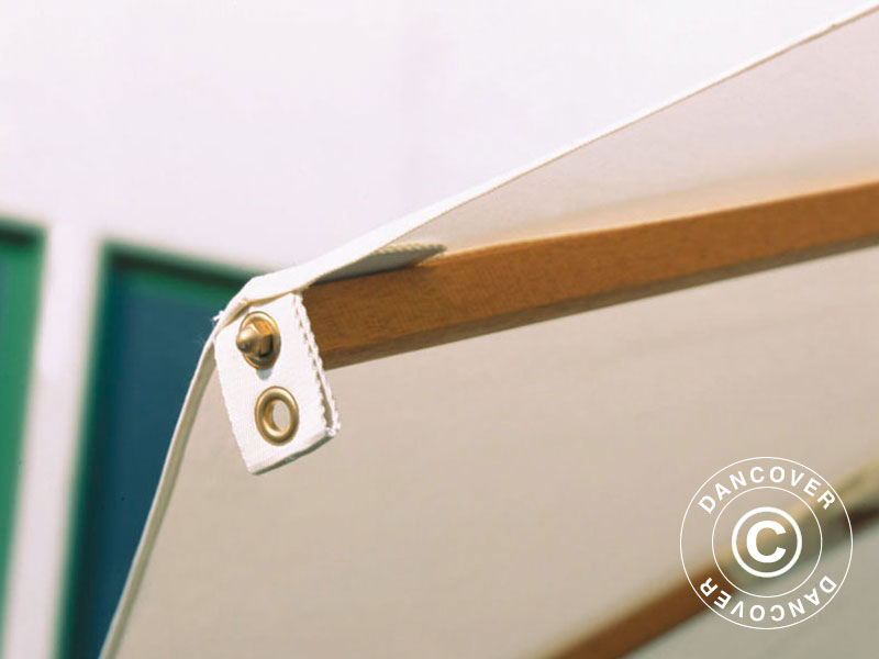 Parasol Palladio Standard with valance, 3x3 m, Ecru