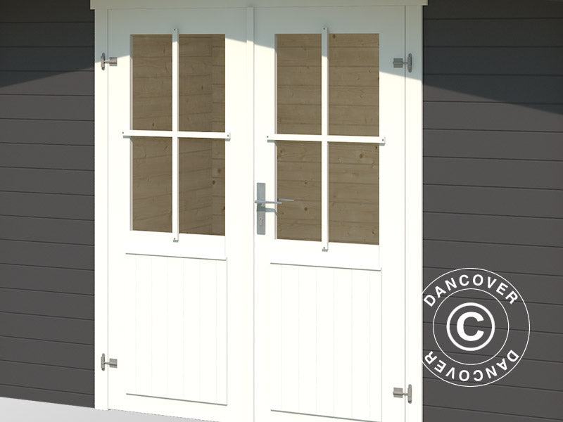 Puidust aiakuur Oslo 2,92x2,3x2,22m, 28mm, 6,43m², Tumehall