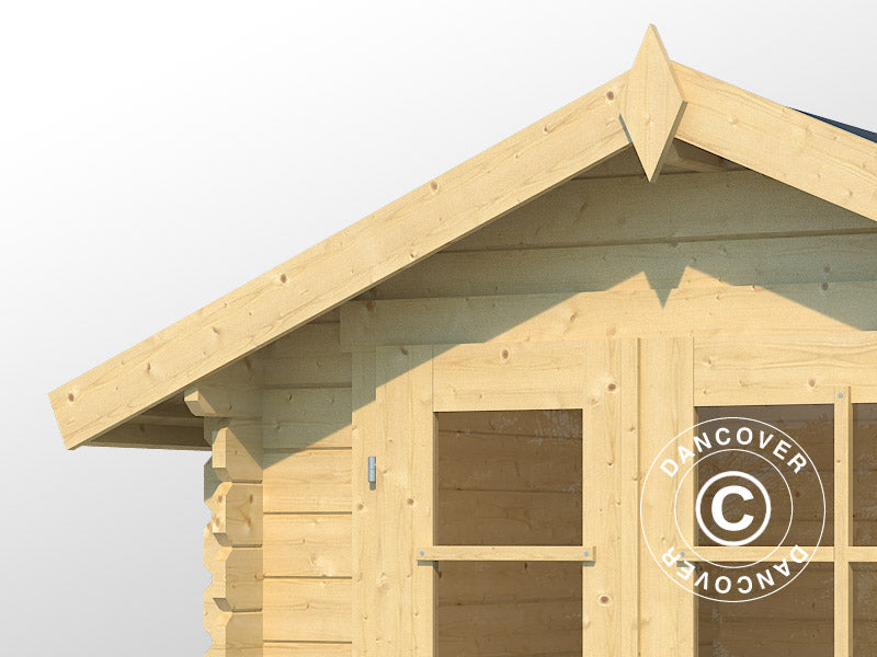 Wooden Shed Toulouse 1.9x1.9x2.22 m, 28 mm, 3.4 m², Natural