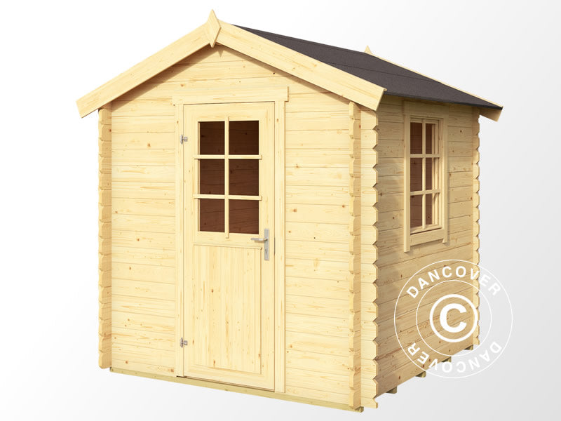 Wooden Shed Lyon 2x2x2.34 m, 28 mm, 3.78 m², Natural