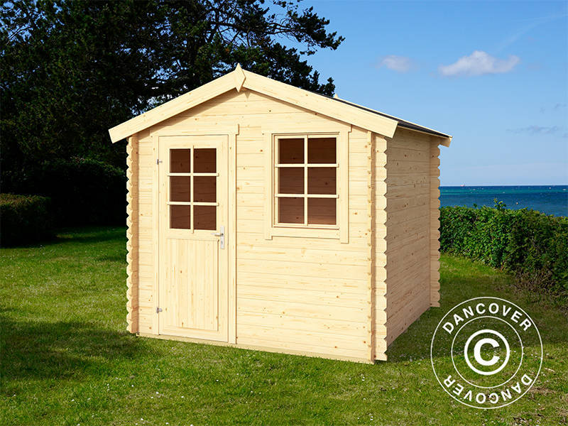 Wooden Shed Lyon 2.3x2.3x2.34 m, 28 mm, 5.04 m², Natural