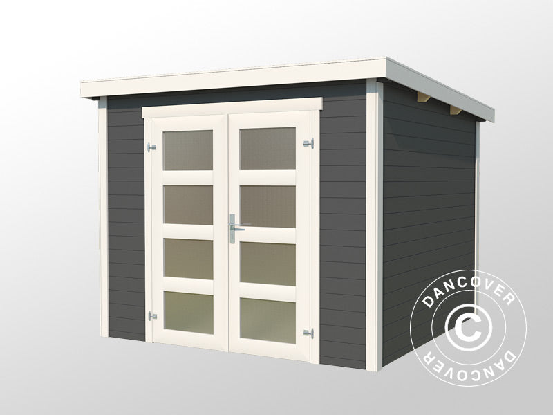 Wooden Shed Torrent 2.5x2x2.11 m, 28 mm, 4.75 m², Dark Grey