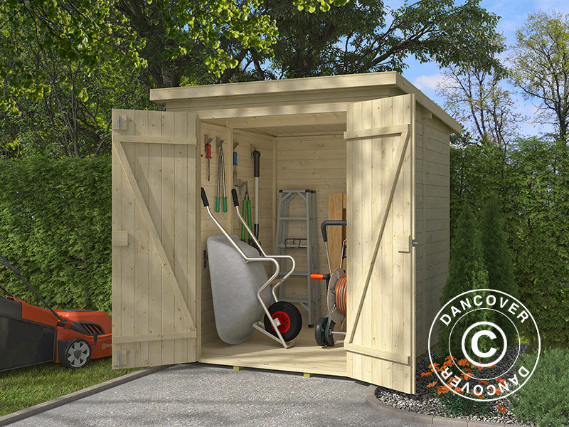 Wooden Shed Ivalo 1.7x1.76x1.99 m, 13 mm, 2.99 m², Natural