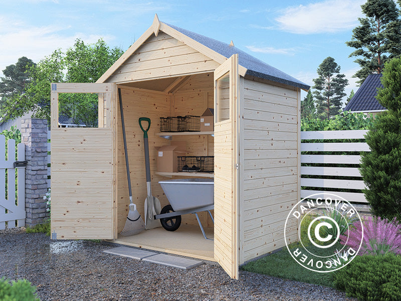 Houten tuinhuisje, Bertilo Sylt 1, 1,8x1,2x2,25m, 2,16m²