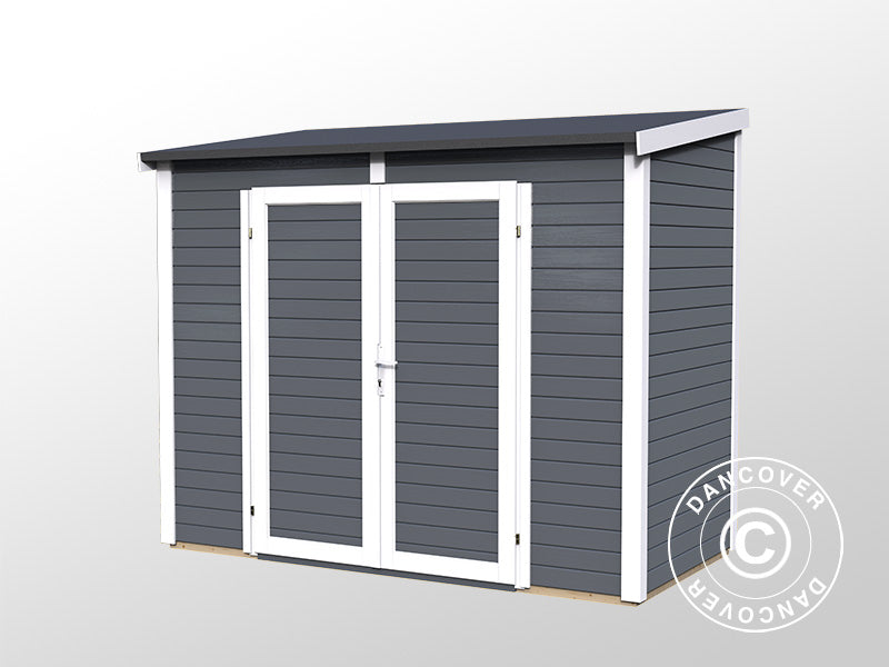 Wooden Shed, Bertilo Timmo 2, 2.44x1.21x2.11 m, 2.95 m², Anthracite