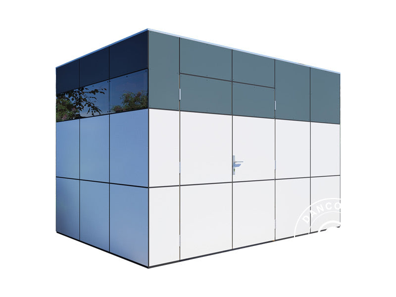 Wooden Shed, Bertilo HPL 2, 3.45x2.28x2.3 m, 7.86 m², Anthracite/White