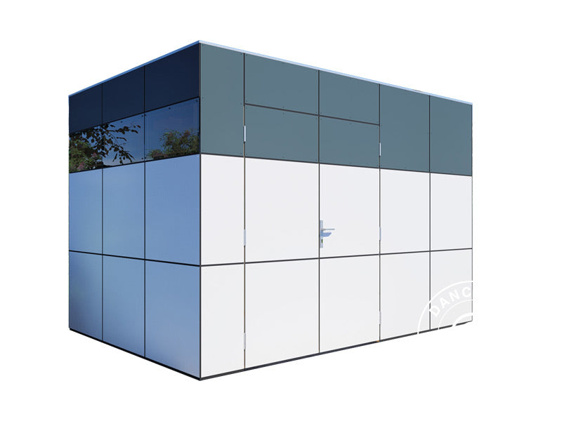 Wooden Shed, Bertilo HPL 2, 3.45x2.28x2.3 m, 7.86 m², Anthracite/White