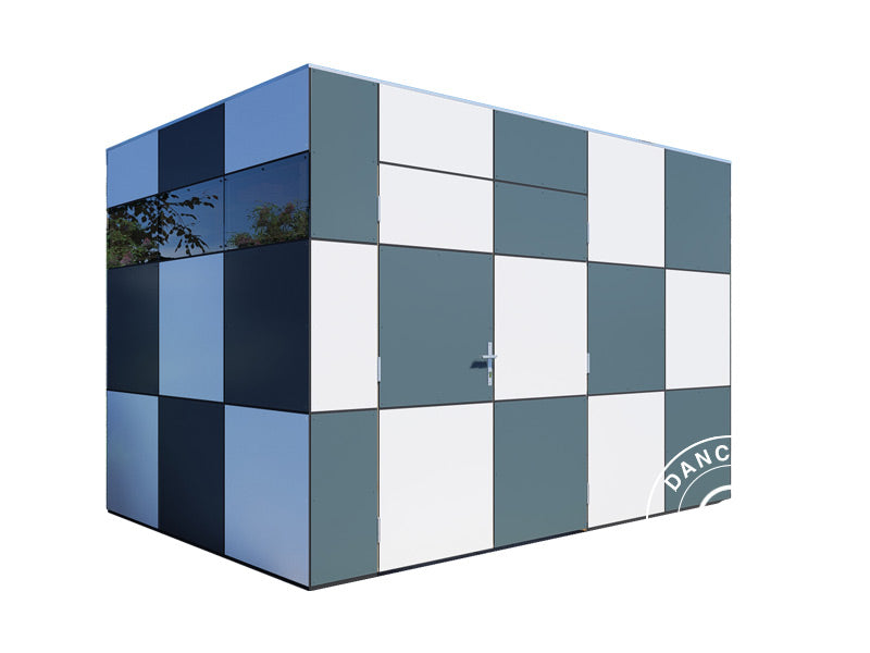 Wooden Shed, Bertilo HPL 2, 3.45x2.28x2.3 m, 7.86 m², Anthracite/White