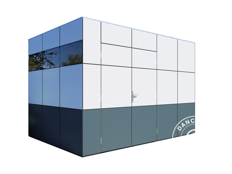 Wooden Shed, Bertilo HPL 2, 3.45x2.28x2.3 m, 7.86 m², Anthracite/White