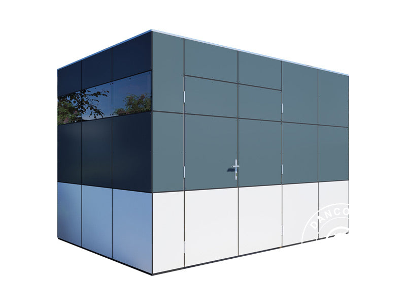 Wooden Shed, Bertilo HPL 2, 3.45x2.28x2.3 m, 7.86 m², Anthracite/White