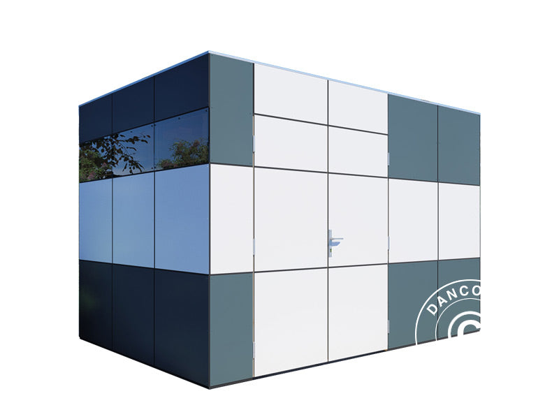 Wooden Shed, Bertilo HPL 2, 3.45x2.28x2.3 m, 7.86 m², Anthracite/White