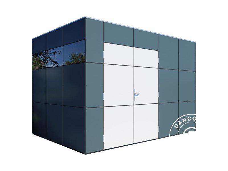 Wooden Shed, Bertilo HPL 2, 3.45x2.28x2.3 m, 7.86 m², Anthracite/White