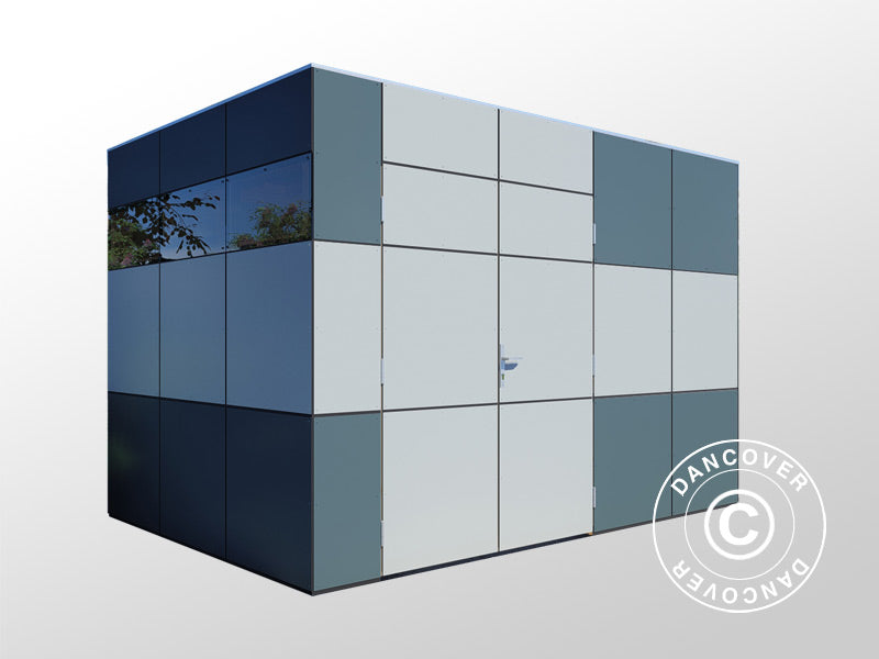 Wooden Shed, Bertilo HPL 2, 3.45x2.28x2.3 m, 7.86 m², Anthracite/Grey