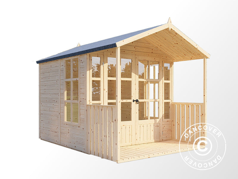 Cabane en bois, Bertilo Arley, 2,02x2,91x2,15m, Naturel