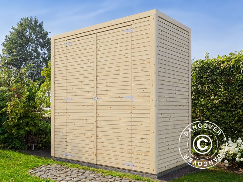 Casetta da giardino in legno, Bertilo Cubico 1, 2,07x1,03x2,08m, 2,1m², Naturale