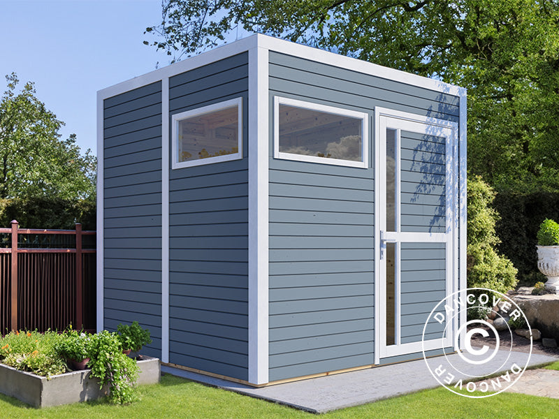 Wooden shed, Bertilo Cubus 2, 2.26x2.34x2.32 m, 5.3 m², Grey