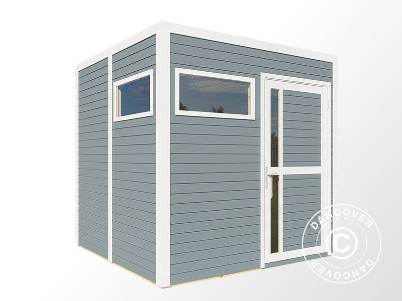 Wooden shed, Bertilo Cubus 2, 2.26x2.34x2.32 m, 5.3 m², Grey
