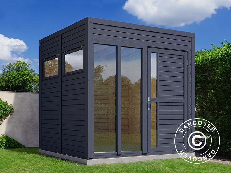 Wooden cabin, Bertilo Cubus 2O, 2.26x2.34x2.32 m, Anthracite
