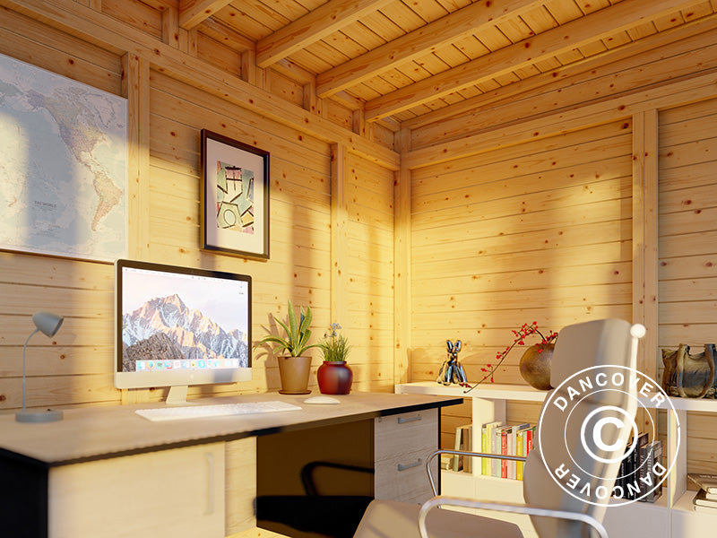 Gartenhaus, Bertilo Cubus 3O, 3,37x2,34x2,32m, Natur