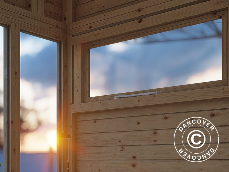 Gartenhaus, Bertilo Cubus 3O, 3,37x2,34x2,32m, Natur